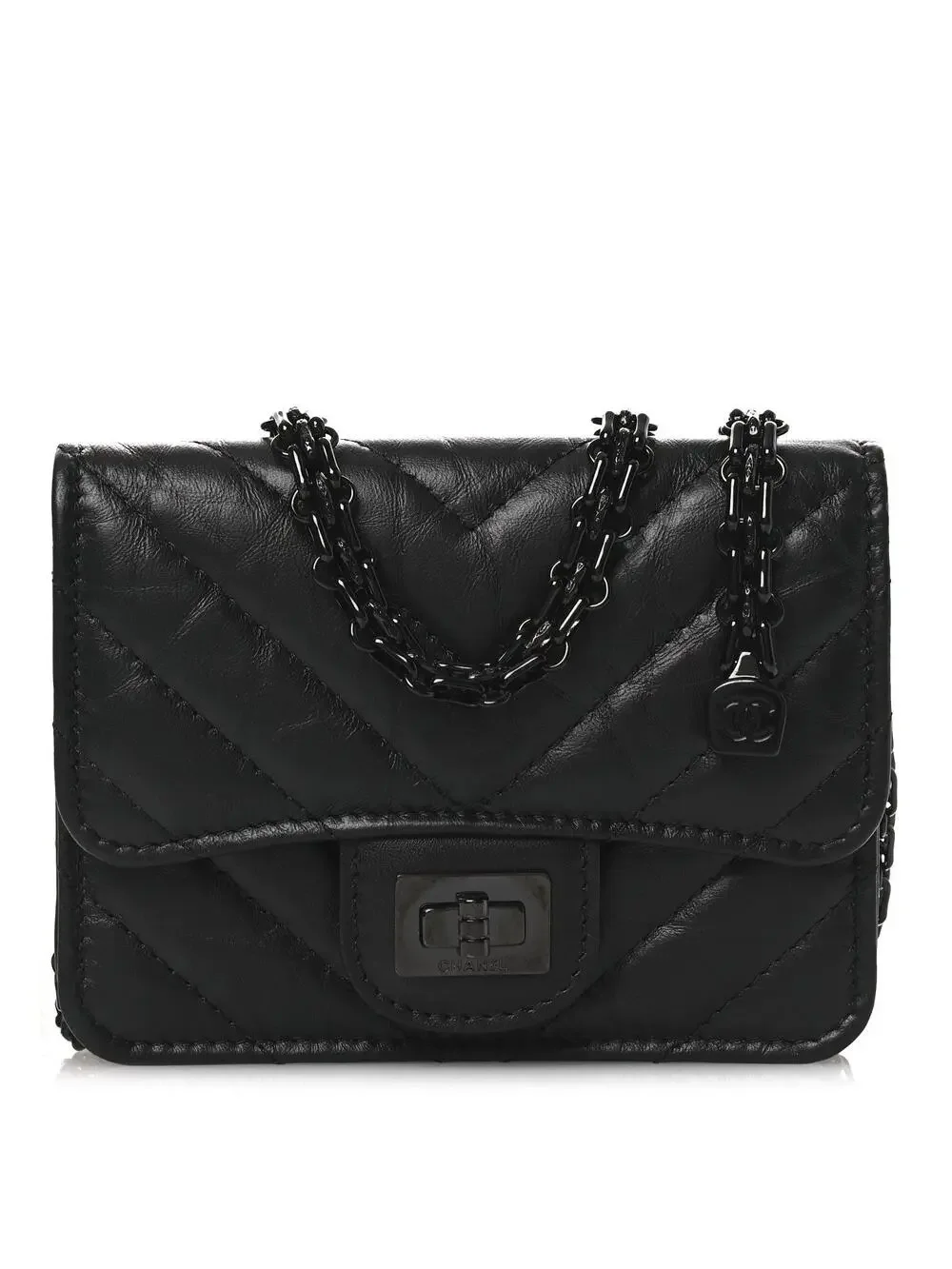 Chanel Aged Calfskin Chevron Quilted #253518C19B